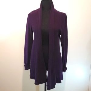 Lafayette 148 Purple Cardigan Size M